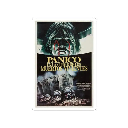 CITY OF THE LIVING DEAD (ARGENTINA) 1980 Movie Poster STICKER Vinyl Die-Cut Decal 2 Inch - The Sticker Space