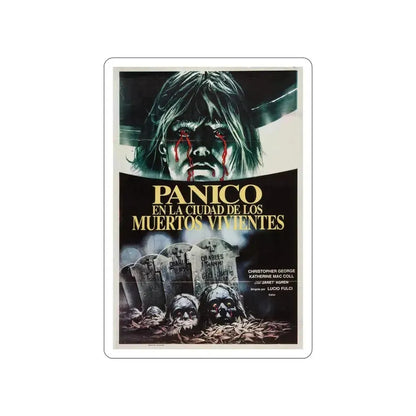 CITY OF THE LIVING DEAD (ARGENTINA) 1980 Movie Poster STICKER Vinyl Die-Cut Decal 5 Inch - The Sticker Space