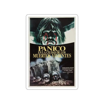 CITY OF THE LIVING DEAD (ARGENTINA) 1980 Movie Poster STICKER Vinyl Die-Cut Decal 6 Inch - The Sticker Space