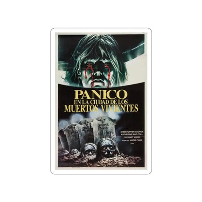 CITY OF THE LIVING DEAD (ARGENTINA) 1980 Movie Poster STICKER Vinyl Die-Cut Decal - The Sticker Space