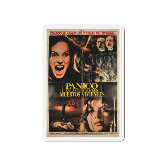 CITY OF THE LIVING DEAD (ARGENTINA) 2 1980 Movie Poster - Die-Cut Magnet-6 × 6"-The Sticker Space