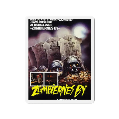 CITY OF THE LIVING DEAD (DANISH) 1980 Movie Poster - Refrigerator Magnet - The Sticker Space