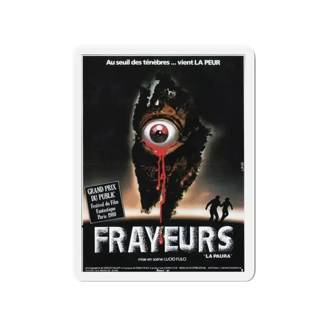 CITY OF THE LIVING DEAD (FRENCH) 1980 Movie Poster - Refrigerator Magnet - The Sticker Space