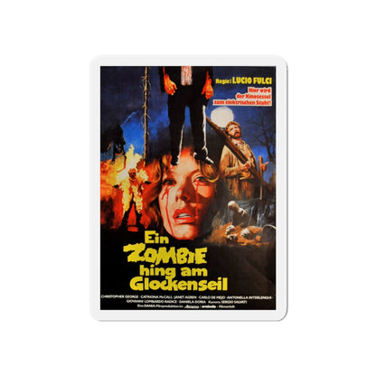 CITY OF THE LIVING DEAD (GERMAN) 1980 Movie Poster - Die-Cut Magnet-6 × 6"-The Sticker Space