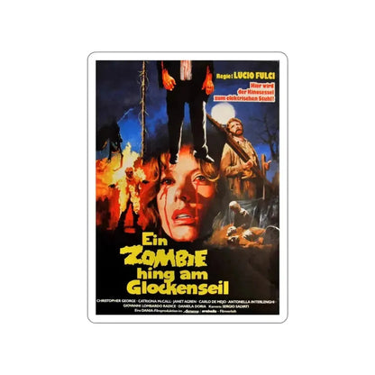 CITY OF THE LIVING DEAD (GERMAN) 1980 Movie Poster STICKER Vinyl Die-Cut Decal 6 Inch - The Sticker Space