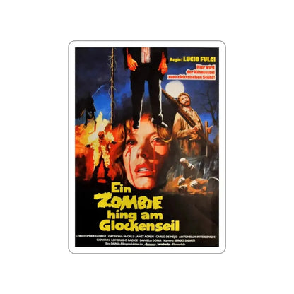 CITY OF THE LIVING DEAD (GERMAN) 1980 Movie Poster STICKER Vinyl Die-Cut Decal - The Sticker Space