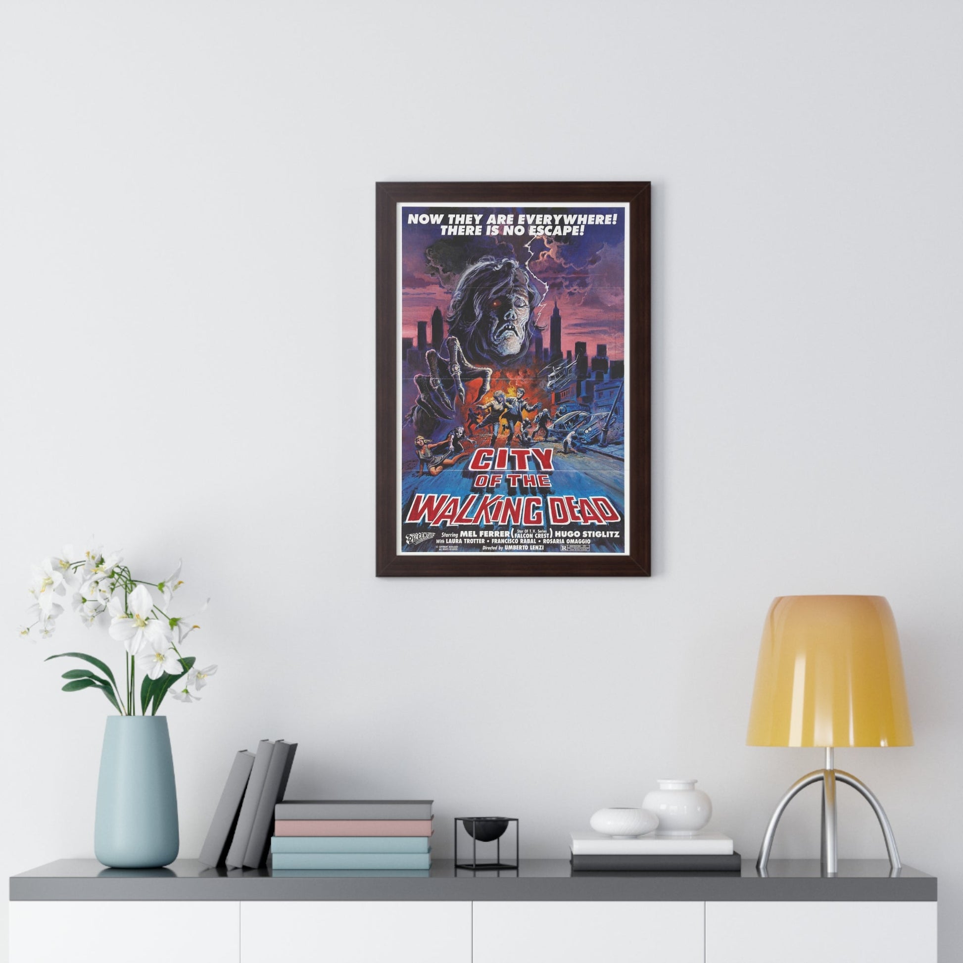 CITY OF THE WALKING DEAD (NIGHTMARE CITY) 1980 - Framed Movie Poster-The Sticker Space