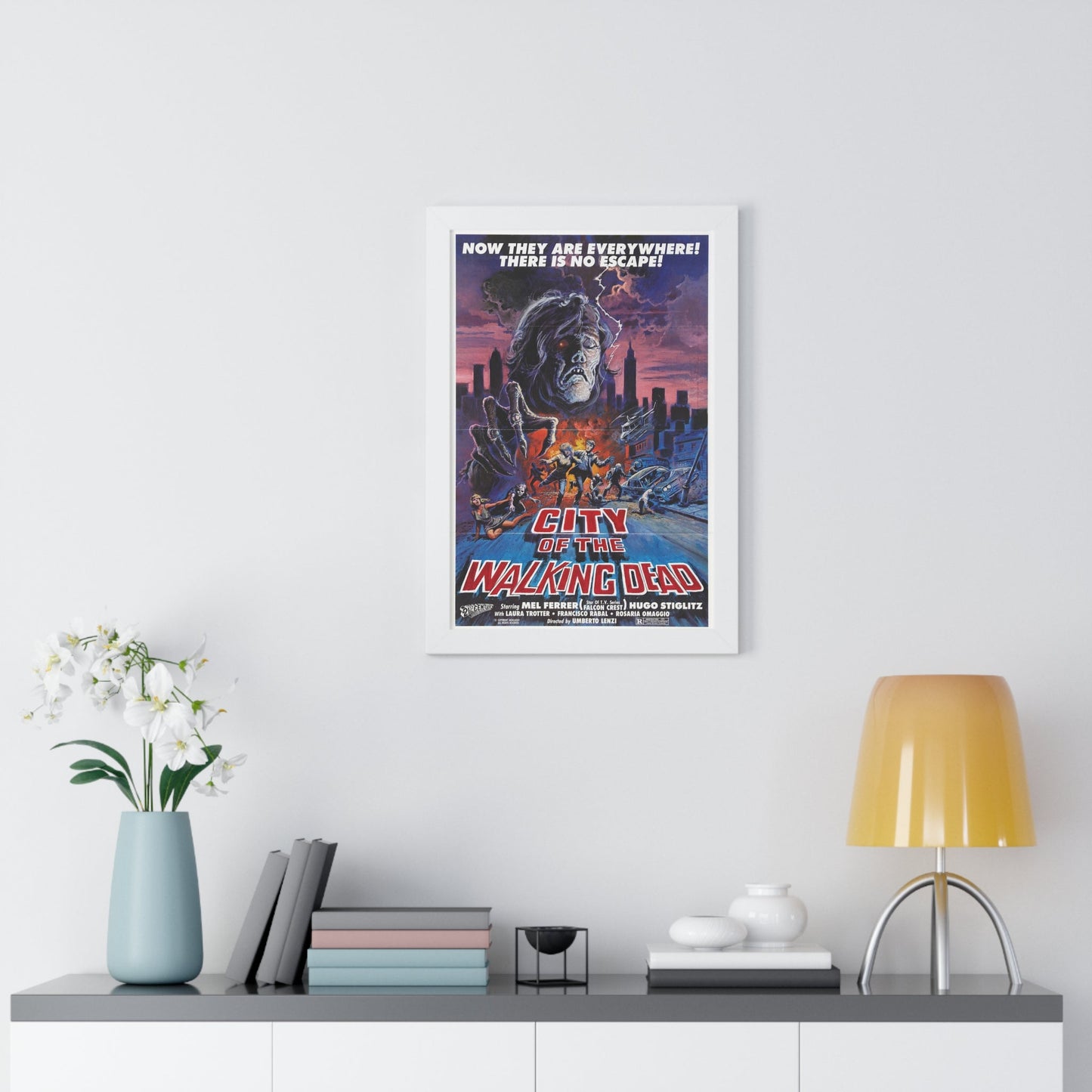 CITY OF THE WALKING DEAD (NIGHTMARE CITY) 1980 - Framed Movie Poster-The Sticker Space