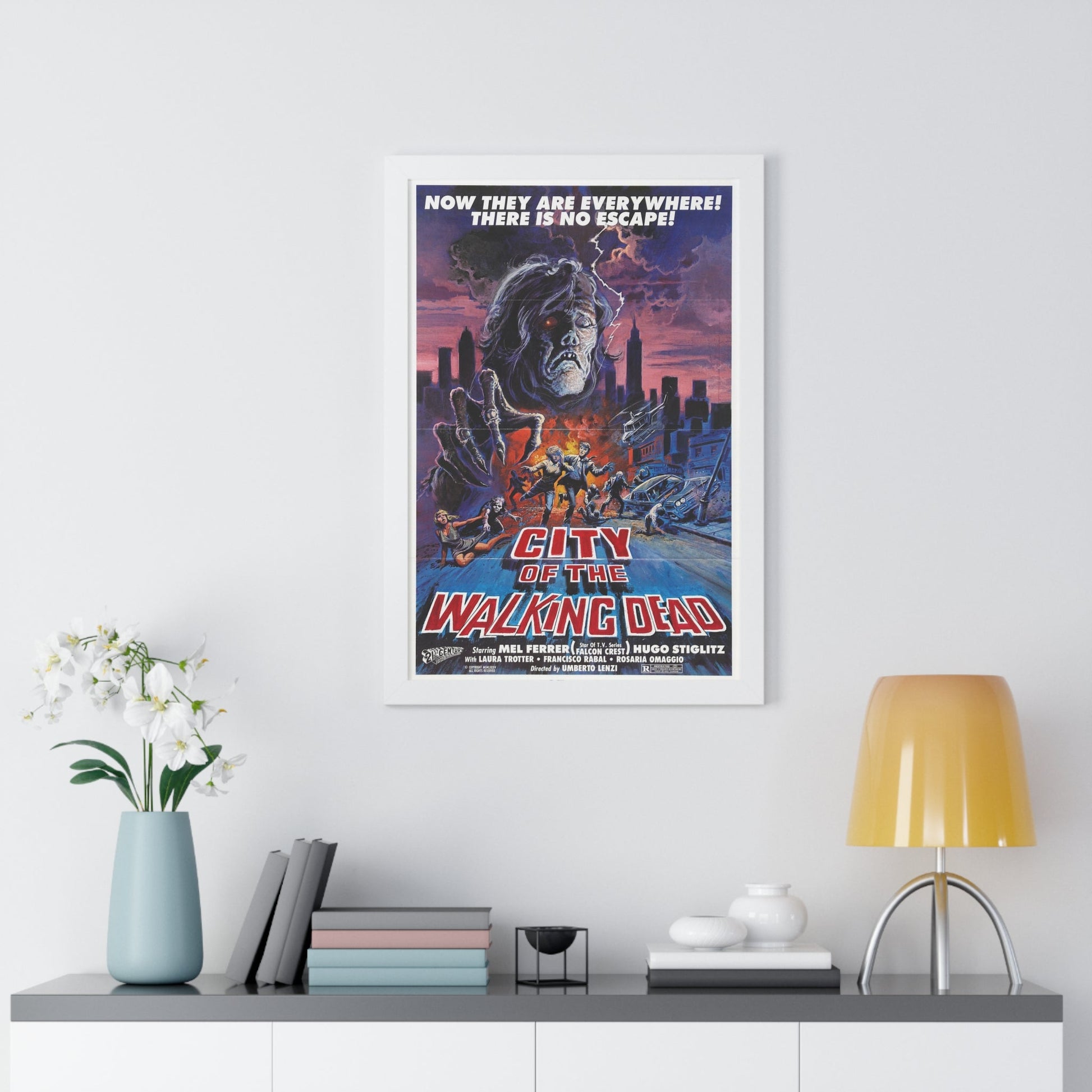 CITY OF THE WALKING DEAD (NIGHTMARE CITY) 1980 - Framed Movie Poster-The Sticker Space