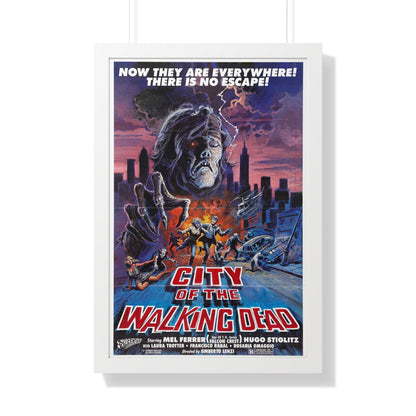 CITY OF THE WALKING DEAD (NIGHTMARE CITY) 1980 - Framed Movie Poster-20" x 30"-The Sticker Space