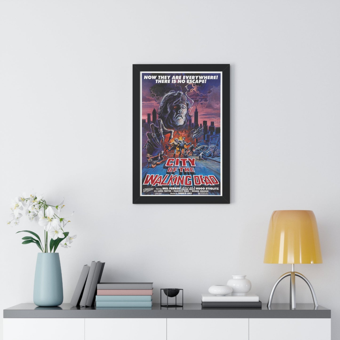 CITY OF THE WALKING DEAD (NIGHTMARE CITY) 1980 - Framed Movie Poster-The Sticker Space