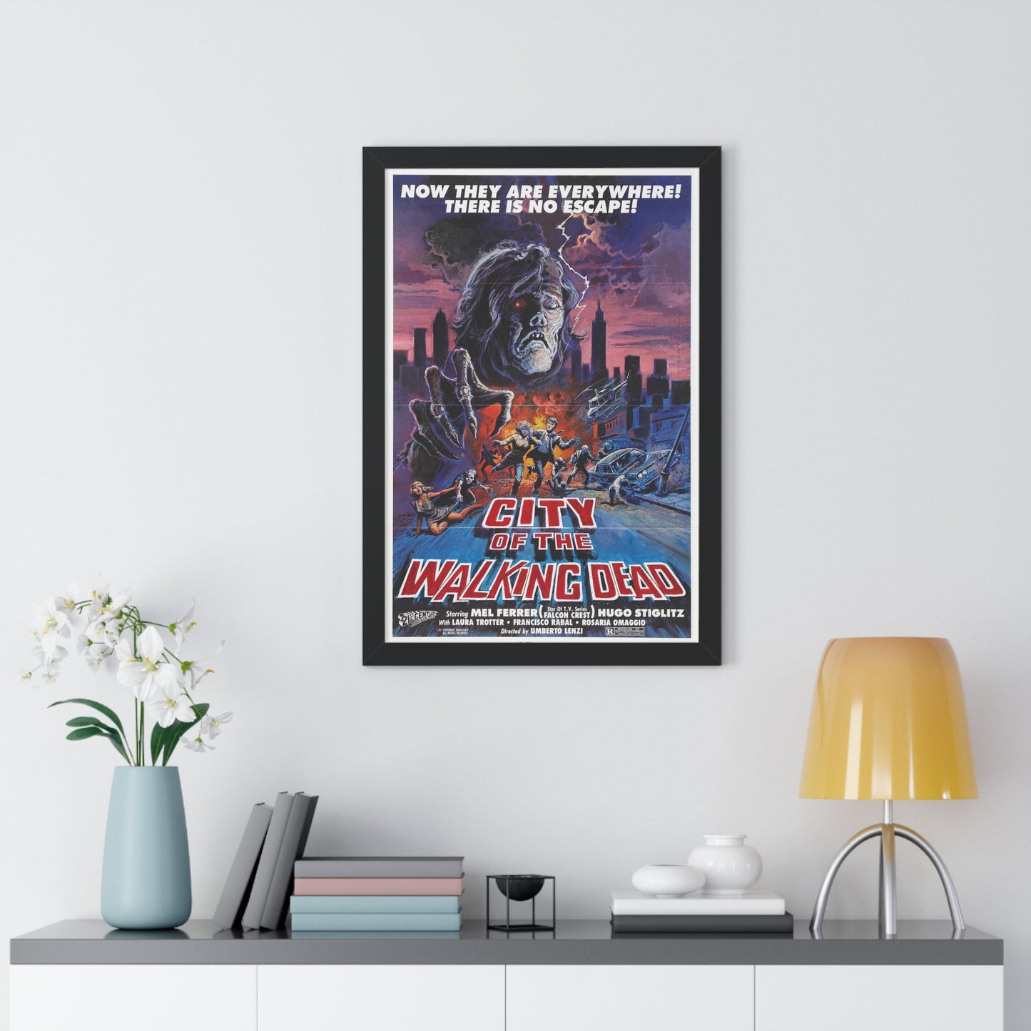 CITY OF THE WALKING DEAD (NIGHTMARE CITY) 1980 - Framed Movie Poster-The Sticker Space