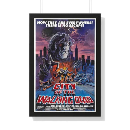 CITY OF THE WALKING DEAD (NIGHTMARE CITY) 1980 - Framed Movie Poster - The Sticker Space