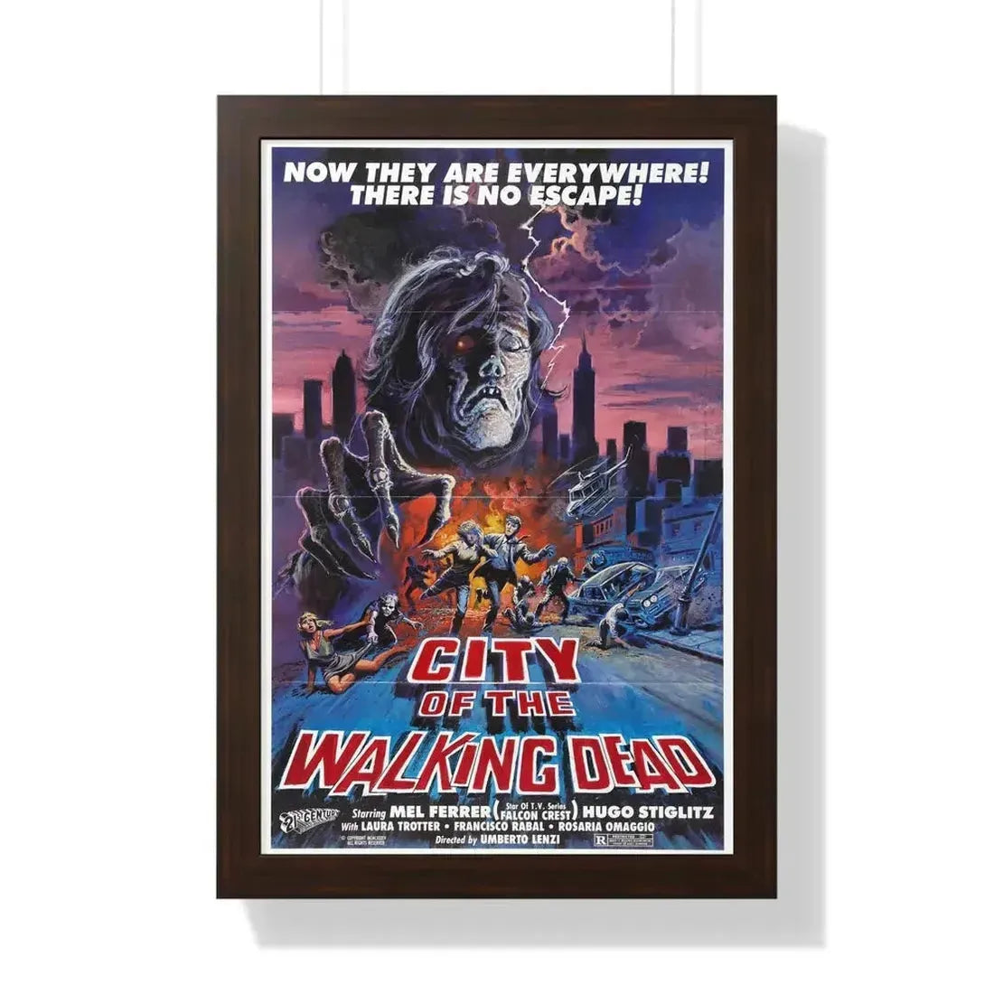 CITY OF THE WALKING DEAD (NIGHTMARE CITY) 1980 - Framed Movie Poster - The Sticker Space