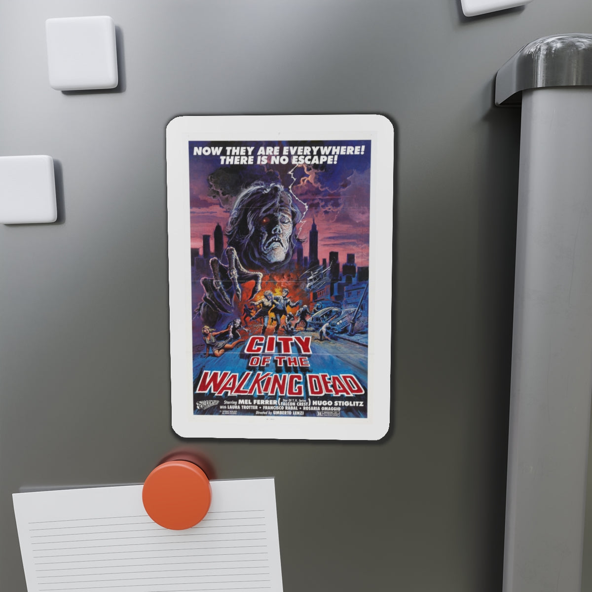 CITY OF THE WALKING DEAD (NIGHTMARE CITY) 1980 Movie Poster - Die-Cut Magnet-The Sticker Space