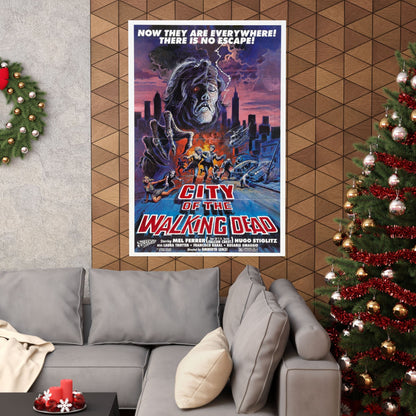 CITY OF THE WALKING DEAD (NIGHTMARE CITY) 1980 - Paper Movie Poster-The Sticker Space