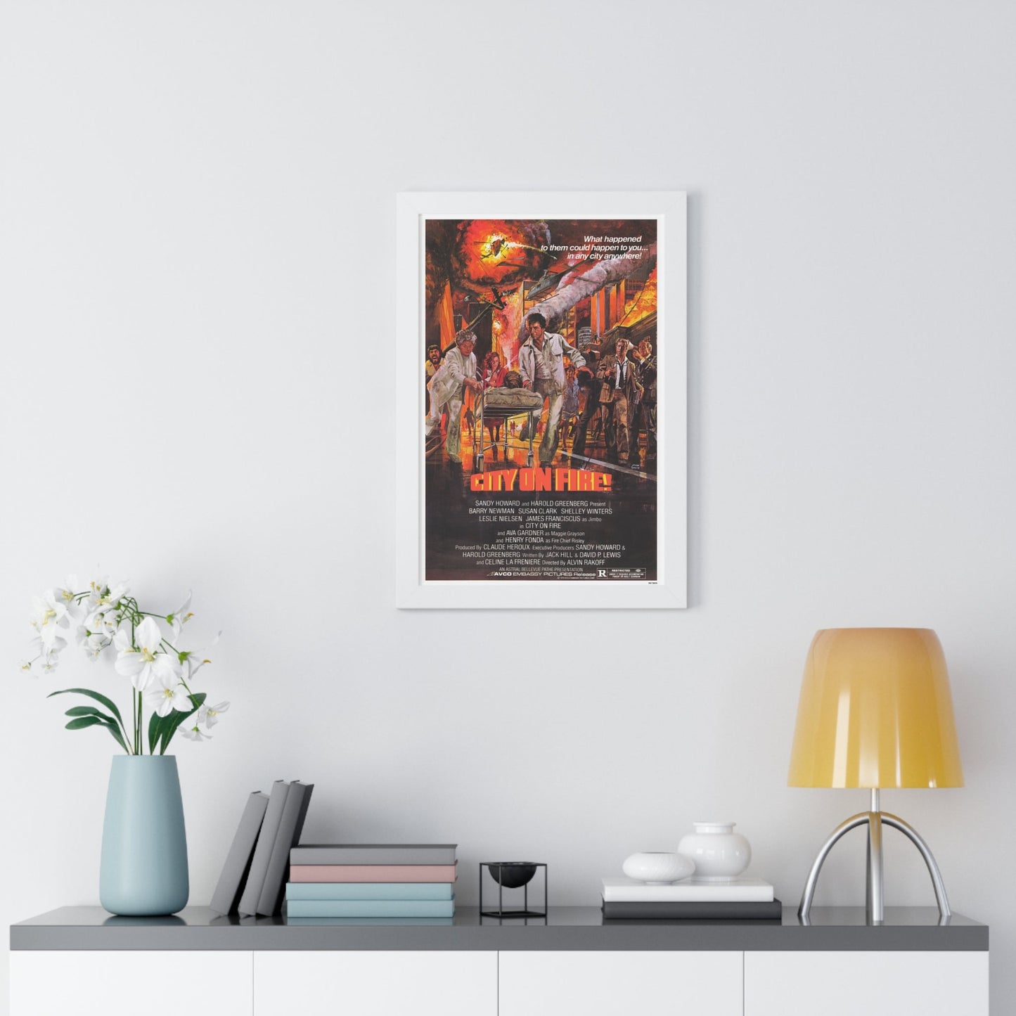 CITY ON FIRE 1979 - Framed Movie Poster-The Sticker Space