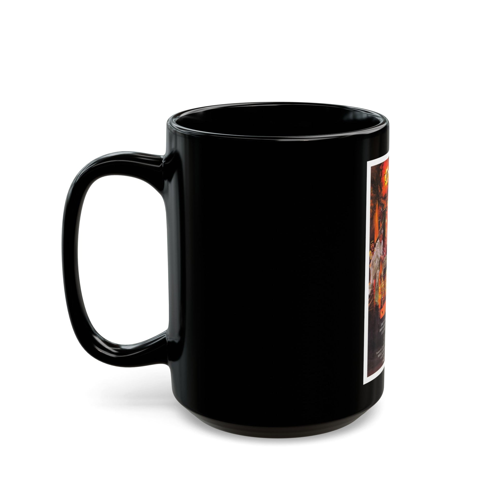 CITY ON FIRE 1979 Movie Poster - Black Coffee Mug-The Sticker Space