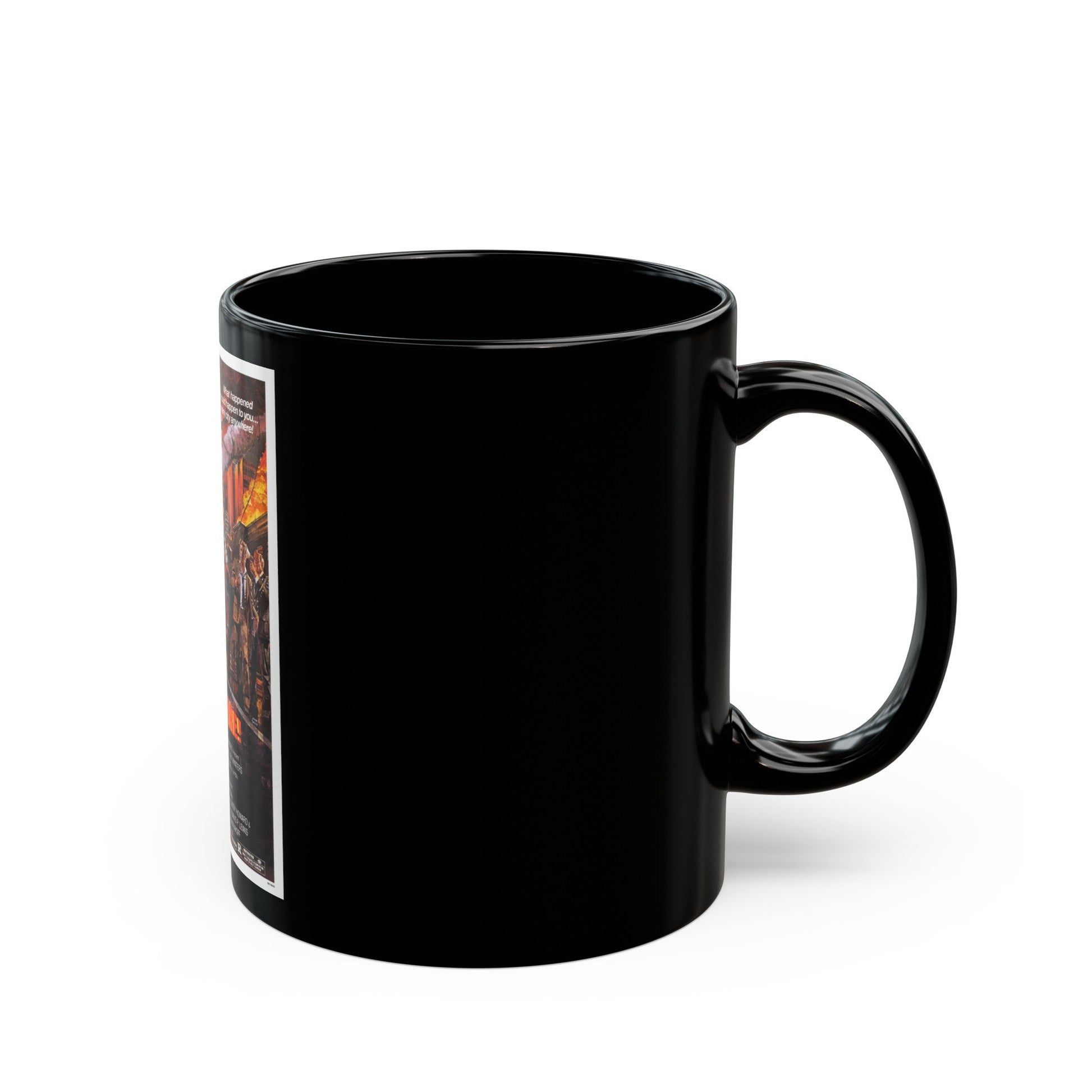 CITY ON FIRE 1979 Movie Poster - Black Coffee Mug-The Sticker Space