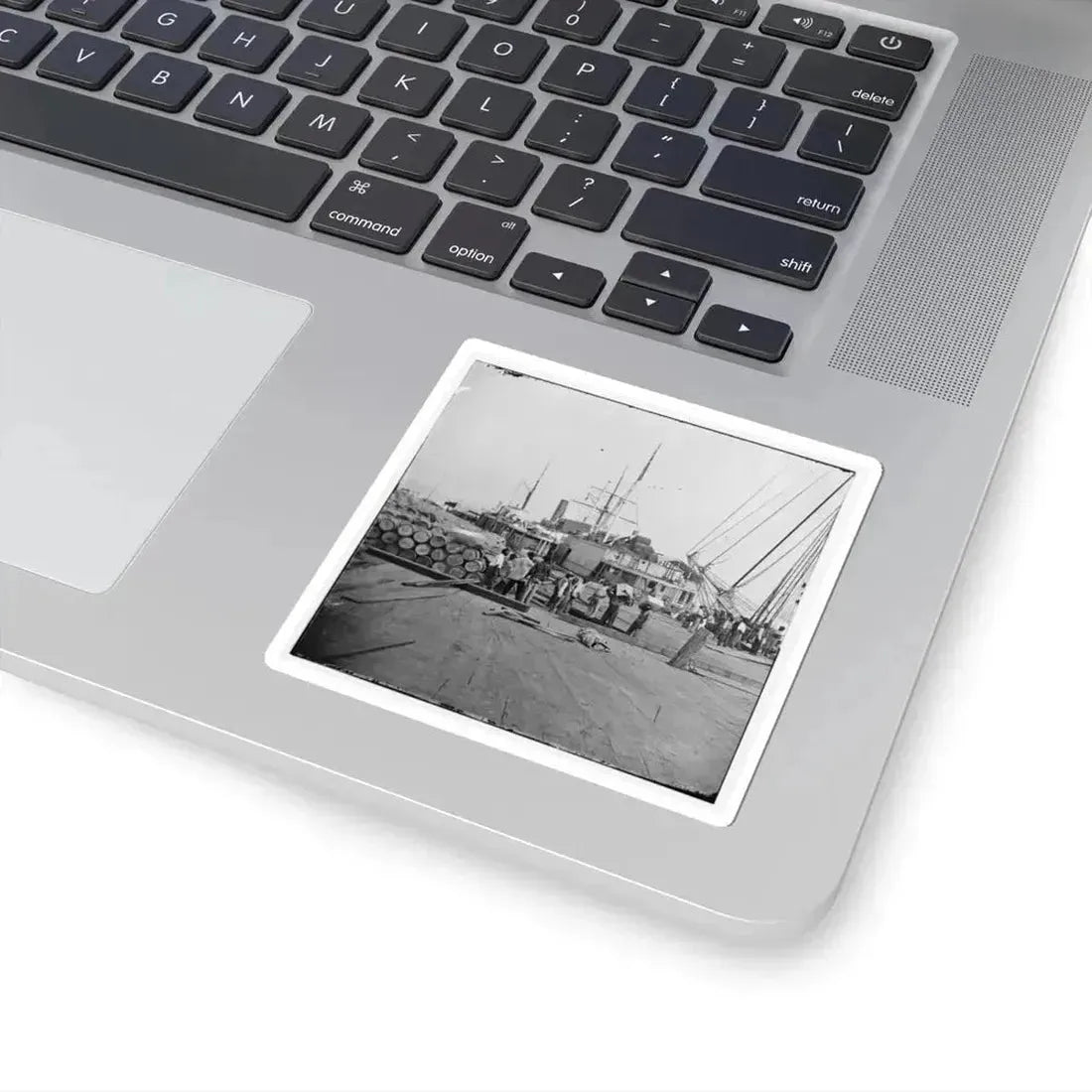 City Point, Va. African Americans Unloading Vessels at Landing (U.S. Civil War) STICKER Vinyl Kiss-Cut Decal - The Sticker Space