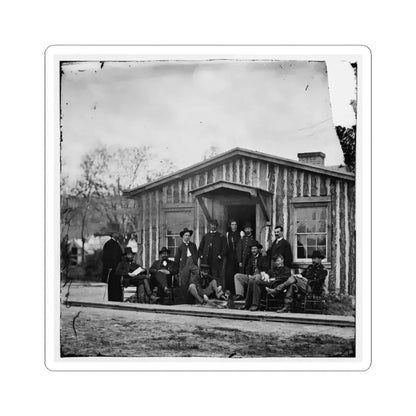City Point, Va. Members of Gen. Ulysses S. Grant's Staff (U.S. Civil War) STICKER Vinyl Kiss-Cut Decal 3 Inch White - The Sticker Space