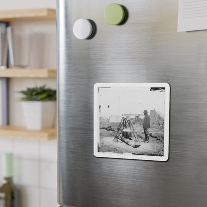 City Point, Va. African American Army Cook At Work (U.S. Civil War) Refrigerator Magnet-The Sticker Space