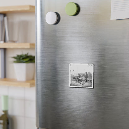 City Point, Va. African American Army Cook At Work (U.S. Civil War) Refrigerator Magnet-The Sticker Space