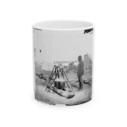 City Point, Va. African American Army Cook At Work (U.S. Civil War) White Coffee Mug