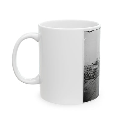 City Point, Va. African Americans Unloading Vessels At Landing (U.S. Civil War) White Coffee Mug