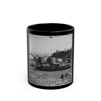 City Point, Va. Another Locomotive At The Same Point (U.S. Civil War) Black Coffee Mug