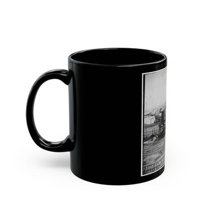 City Point, Va. Another Locomotive At The Same Point (U.S. Civil War) Black Coffee Mug