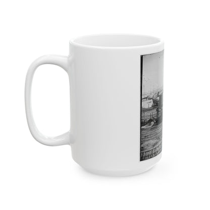 City Point, Va. Another Locomotive At The Same Point (U.S. Civil War) White Coffee Mug