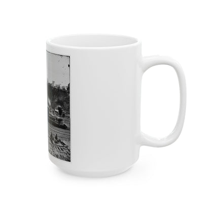 City Point, Va. Another Locomotive At The Same Point (U.S. Civil War) White Coffee Mug