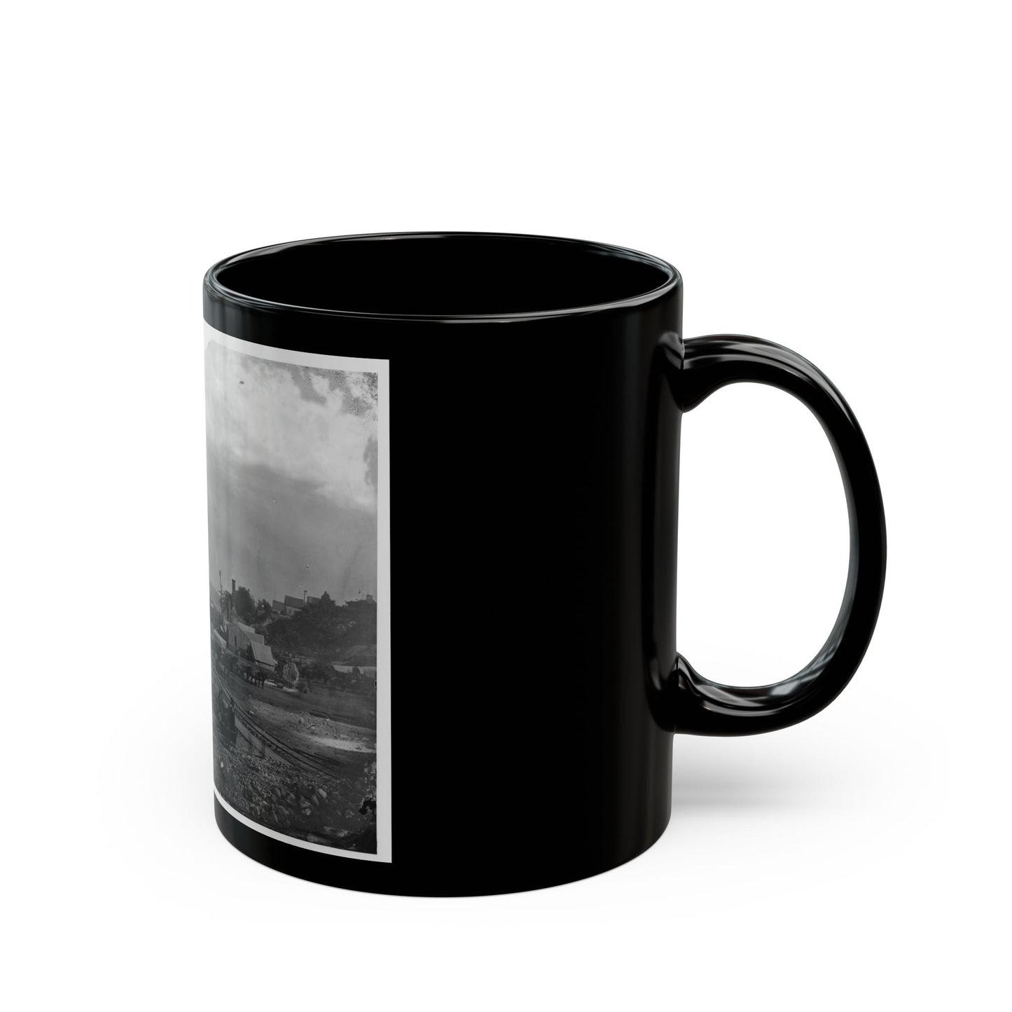 City Point, Va. Federal Supplies Deposited On The Landing (U.S. Civil War) Black Coffee Mug