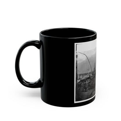 City Point, Va. Federal Supplies Deposited On The Landing (U.S. Civil War) Black Coffee Mug