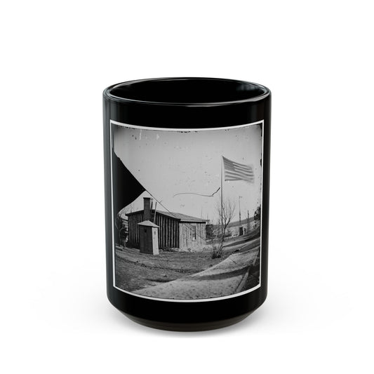 City Point, Va. Rear View Of Gen. Ulysses S. Grant's Headquarters (U.S. Civil War) Black Coffee Mug