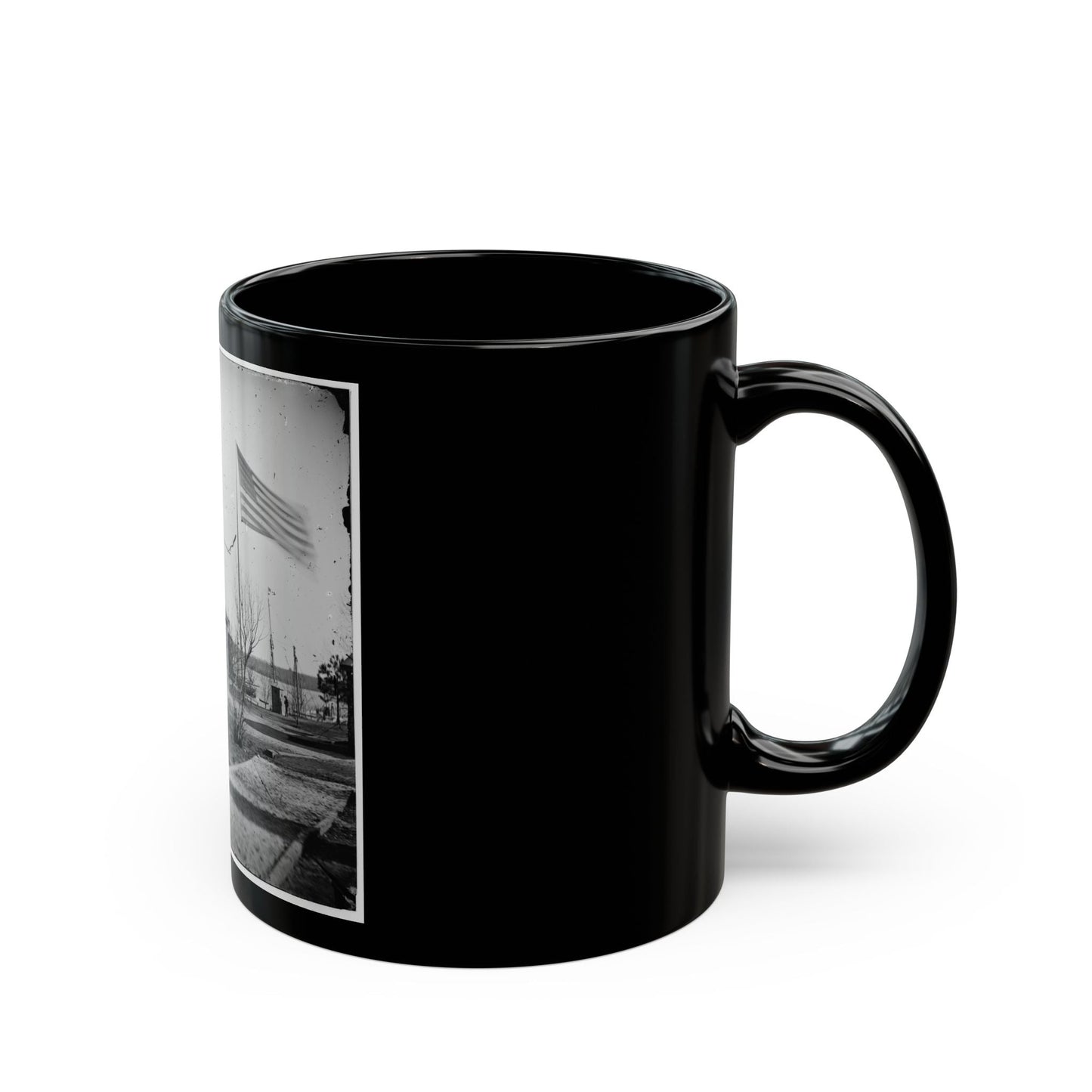 City Point, Va. Rear View Of Gen. Ulysses S. Grant's Headquarters (U.S. Civil War) Black Coffee Mug