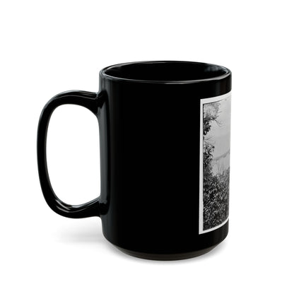 City Point, Va. View Of Waterfront With Federal Supply Boats (U.S. Civil War) Black Coffee Mug-The Sticker Space