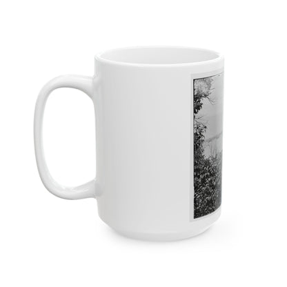 City Point, Va. View Of Waterfront With Federal Supply Boats (U.S. Civil War) White Coffee Mug-The Sticker Space