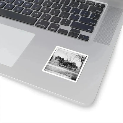 City Point, Virginia. Gen. Rufus Ingalls in Buggy With Colored Boy (U.S. Civil War) STICKER Vinyl Kiss-Cut Decal - The Sticker Space