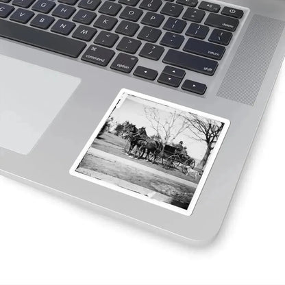 City Point, Virginia. Gen. Rufus Ingalls in Buggy With Colored Boy (U.S. Civil War) STICKER Vinyl Kiss-Cut Decal - The Sticker Space