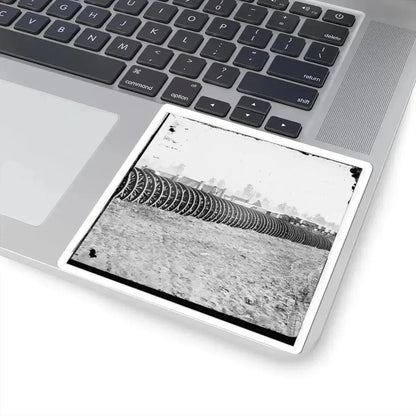 City Point, Virginia (Vicinity). Park of Army Wagon Wheels (U.S. Civil War) STICKER Vinyl Kiss-Cut Decal - The Sticker Space