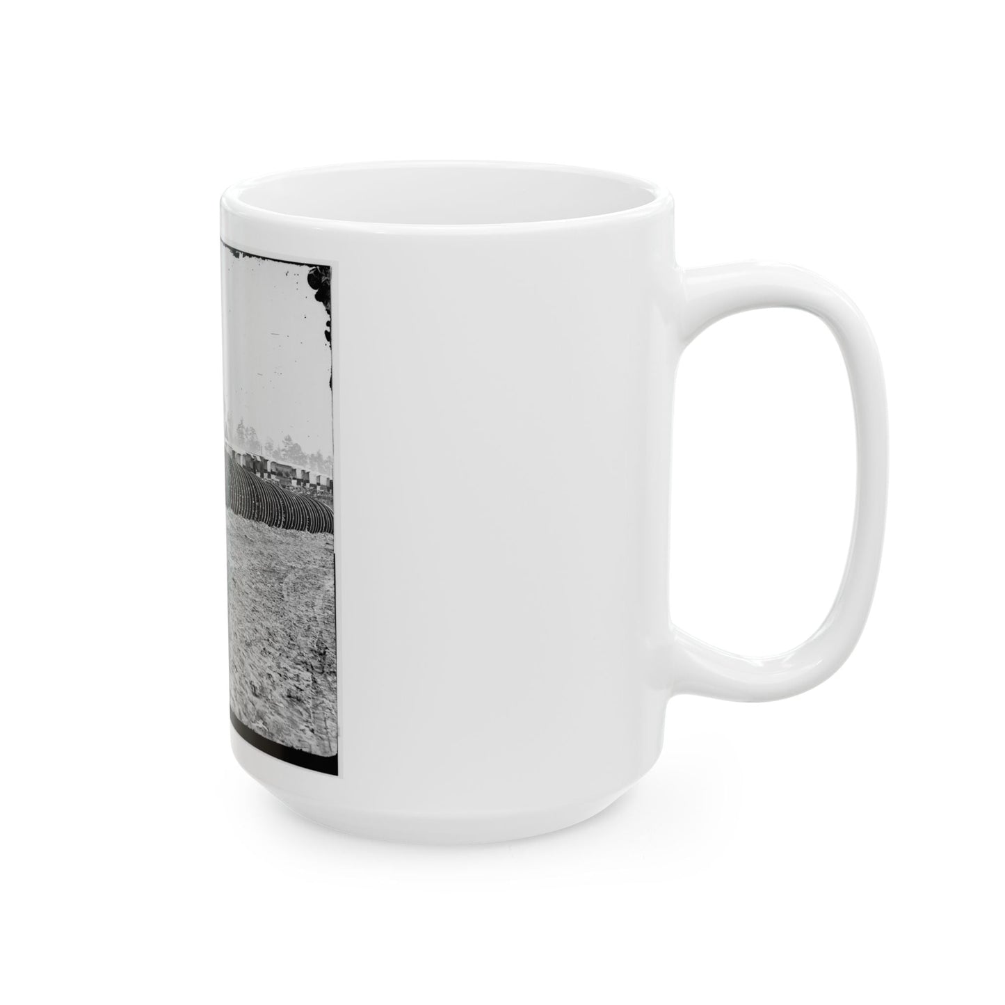 City Point, Virginia (Vicinity). Park Of Army Wagon Wheels (U.S. Civil War) White Coffee Mug