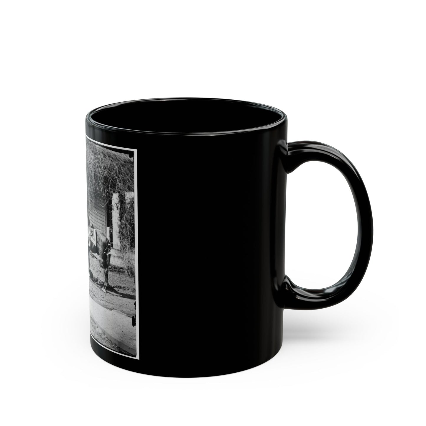 City Point, Virginia. Gen. Rufus Ingalls' Horse And Dog (U.S. Civil War) Black Coffee Mug