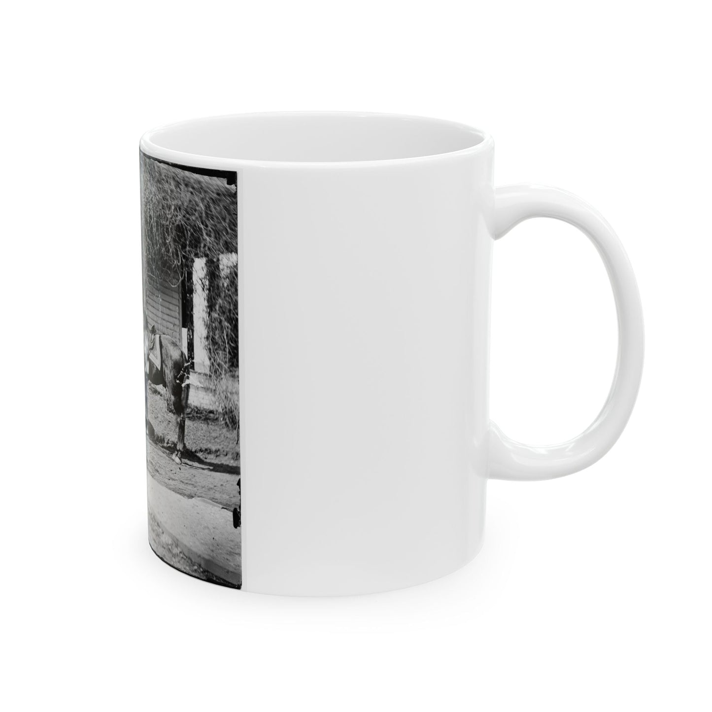 City Point, Virginia. Gen. Rufus Ingalls' Horse And Dog (U.S. Civil War) White Coffee Mug