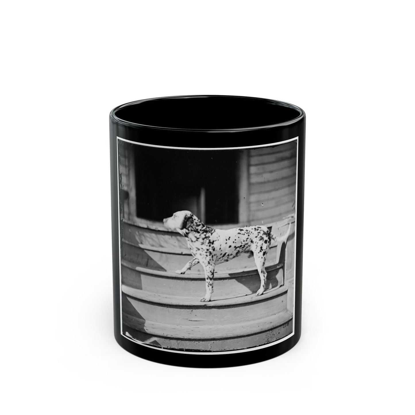 City Point, Virginia. General Rufus Ingall's Coach Dog (U.S. Civil War) Black Coffee Mug