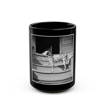 City Point, Virginia. General Rufus Ingall's Coach Dog (U.S. Civil War) Black Coffee Mug