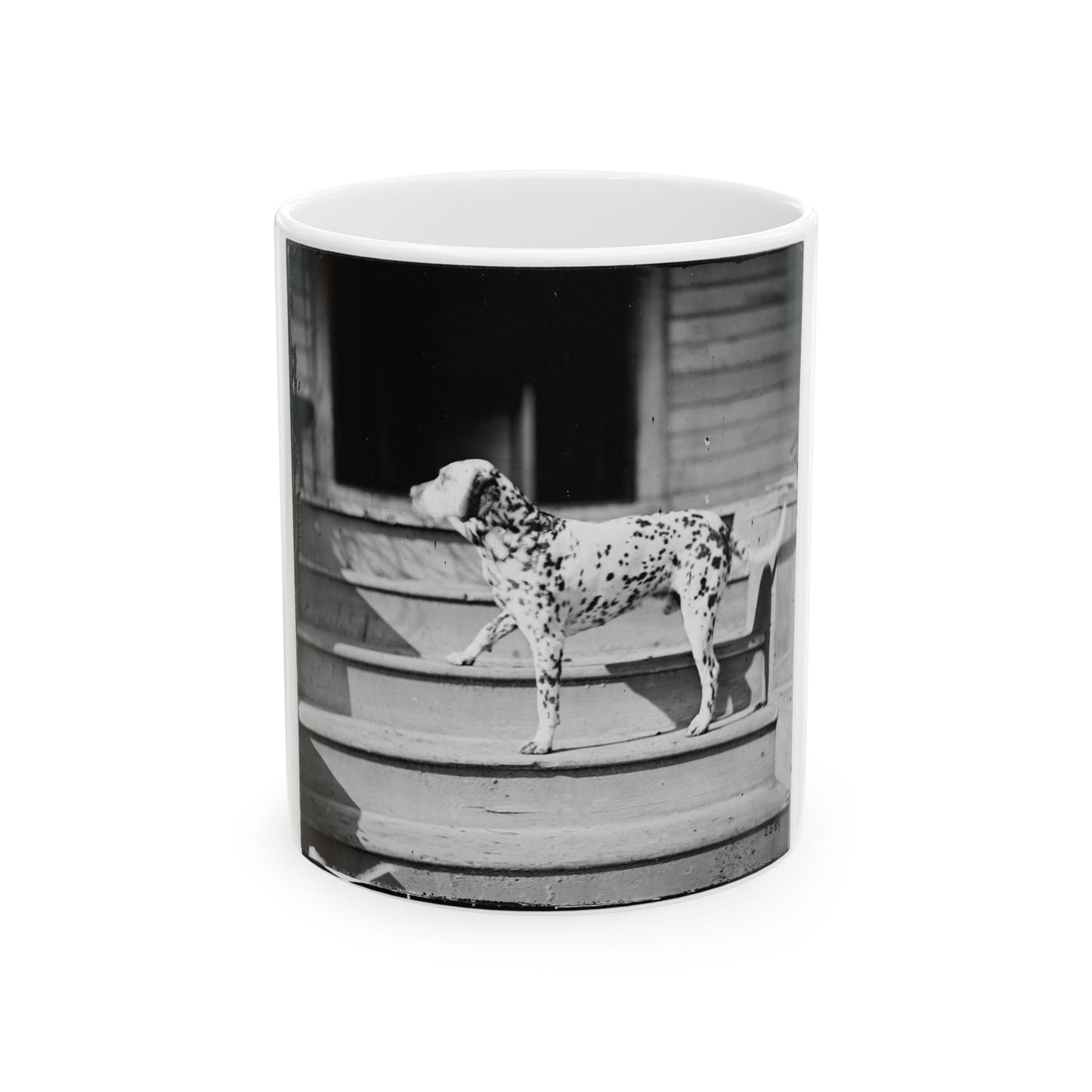 City Point, Virginia. General Rufus Ingall's Coach Dog (U.S. Civil War) White Coffee Mug