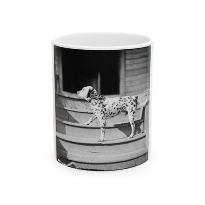 City Point, Virginia. General Rufus Ingall's Coach Dog (U.S. Civil War) White Coffee Mug