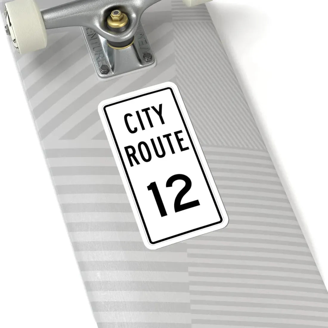 City Route 12 Fremont Ohio (Ohio) (Road Sign) STICKER Vinyl Kiss-Cut Decal - The Sticker Space
